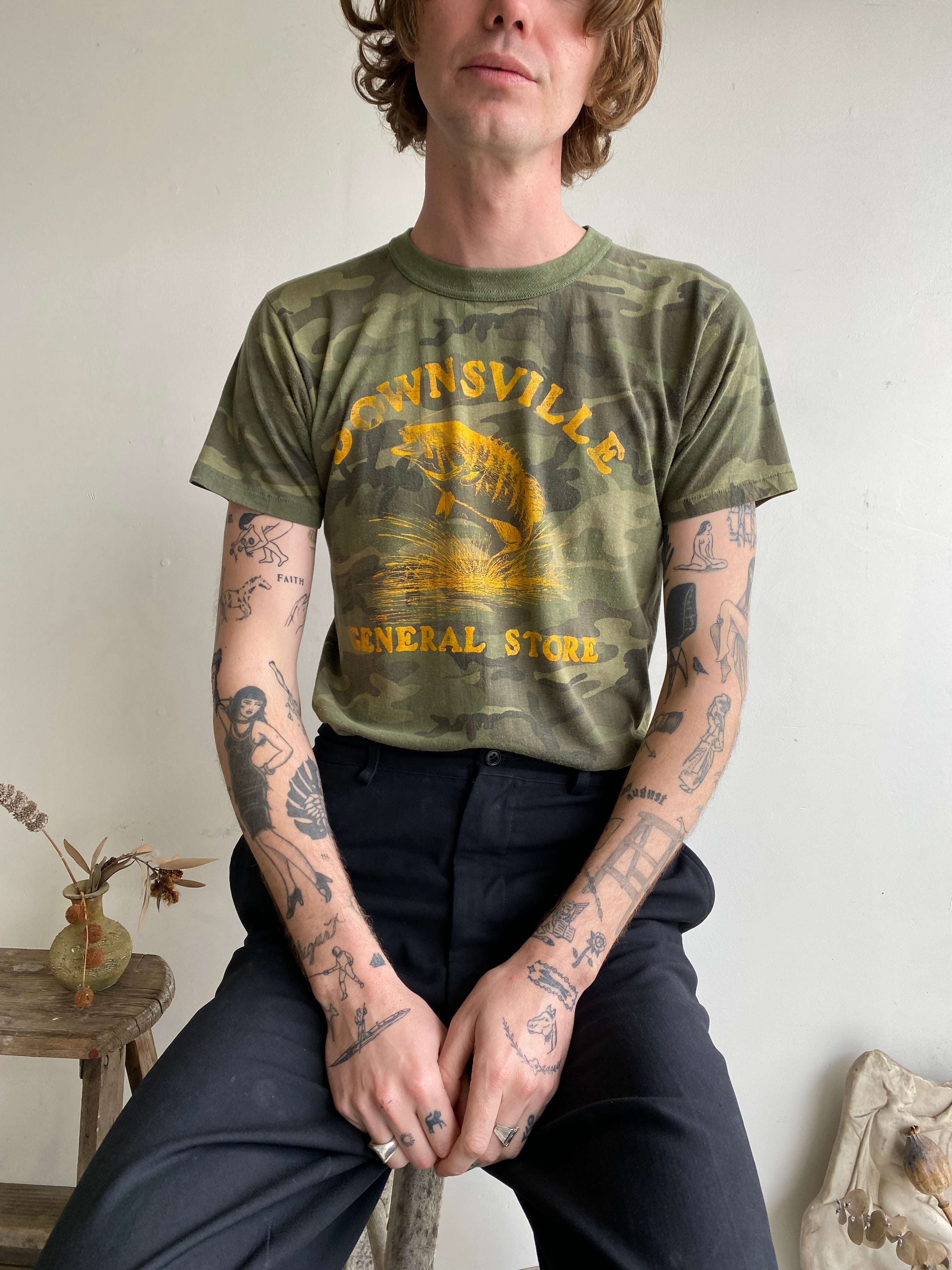 1980s Downsville Camo Tee (S/M)