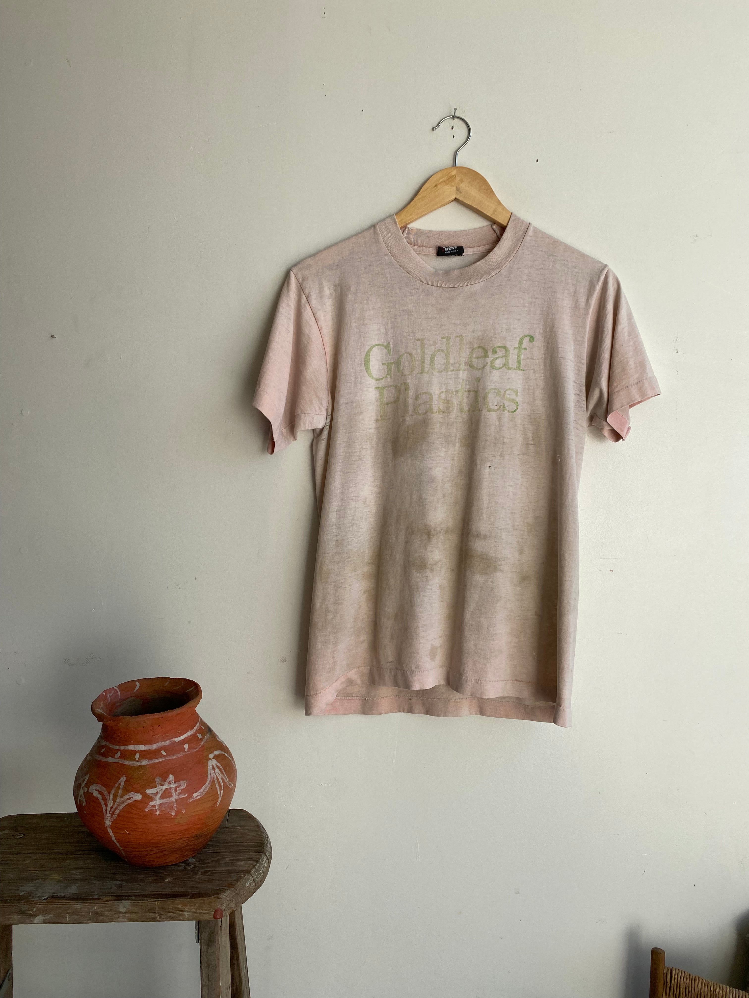 1980s Thrashed Goldleaf Plastics T-Shirt (S/M)