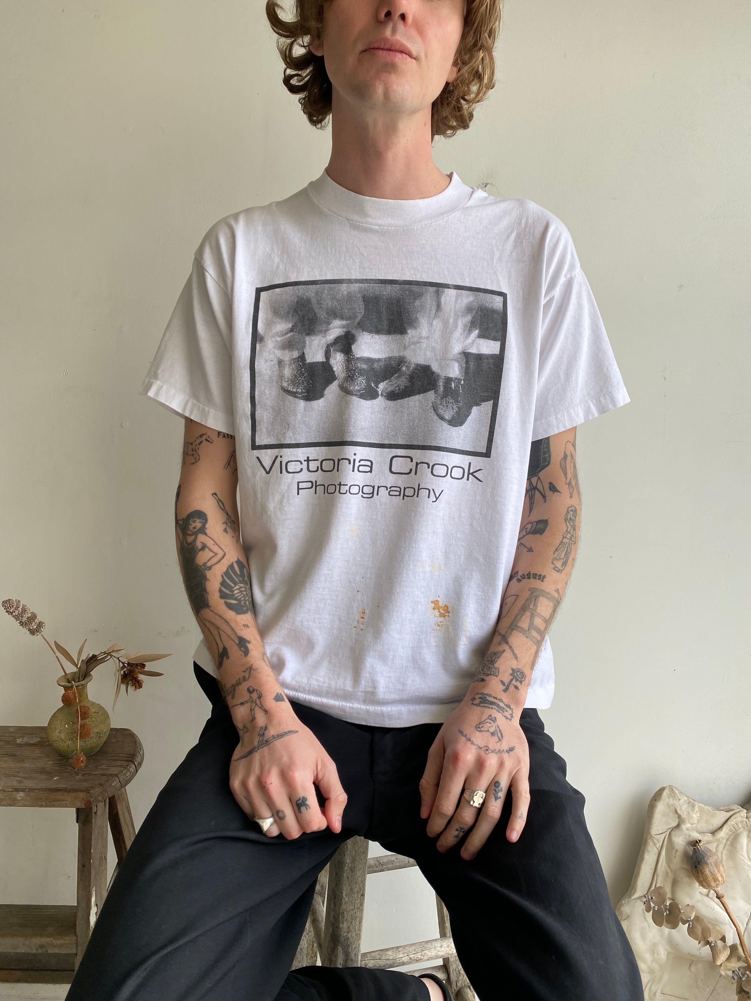 1980s Victoria Crook Photo T-Shirt (L)