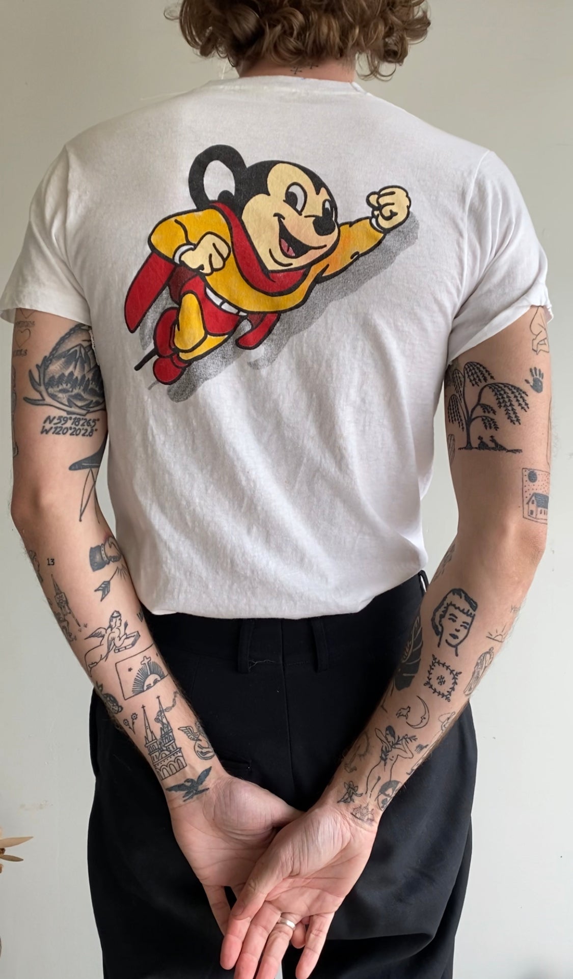 1982 Mighty Mouse Test Print T-Shirt (S/M)