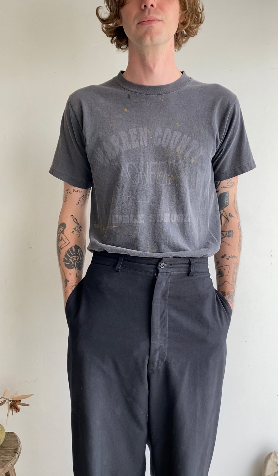 1980s Faded Warren County Middle School Tee (M)
