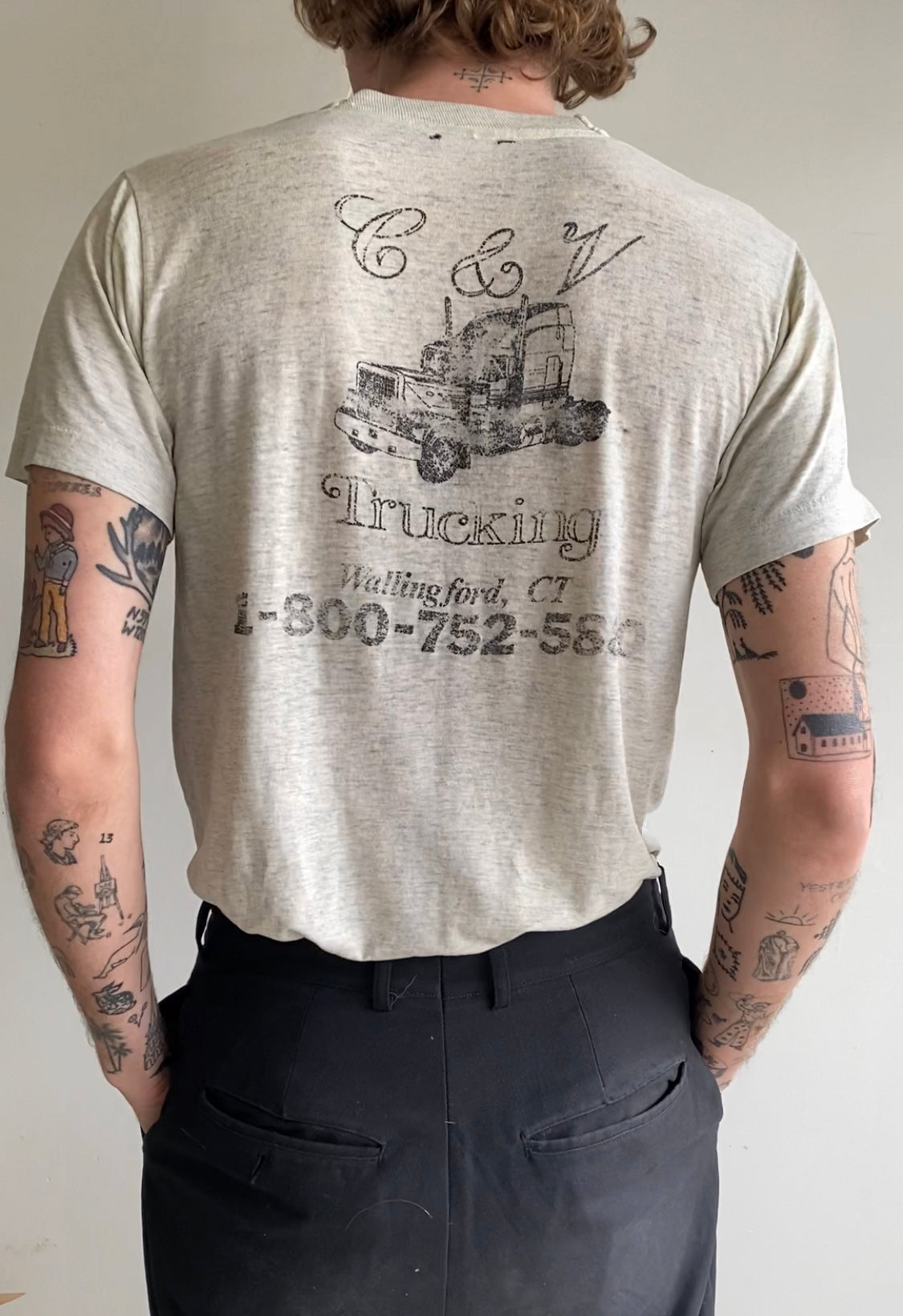 1980s Faded C&W Trucking Tee (M)