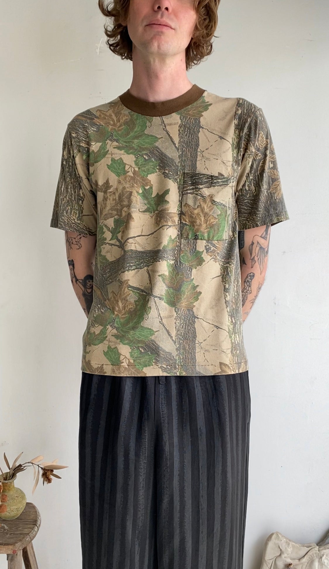 1980s Camo T-Shirt (S/M)