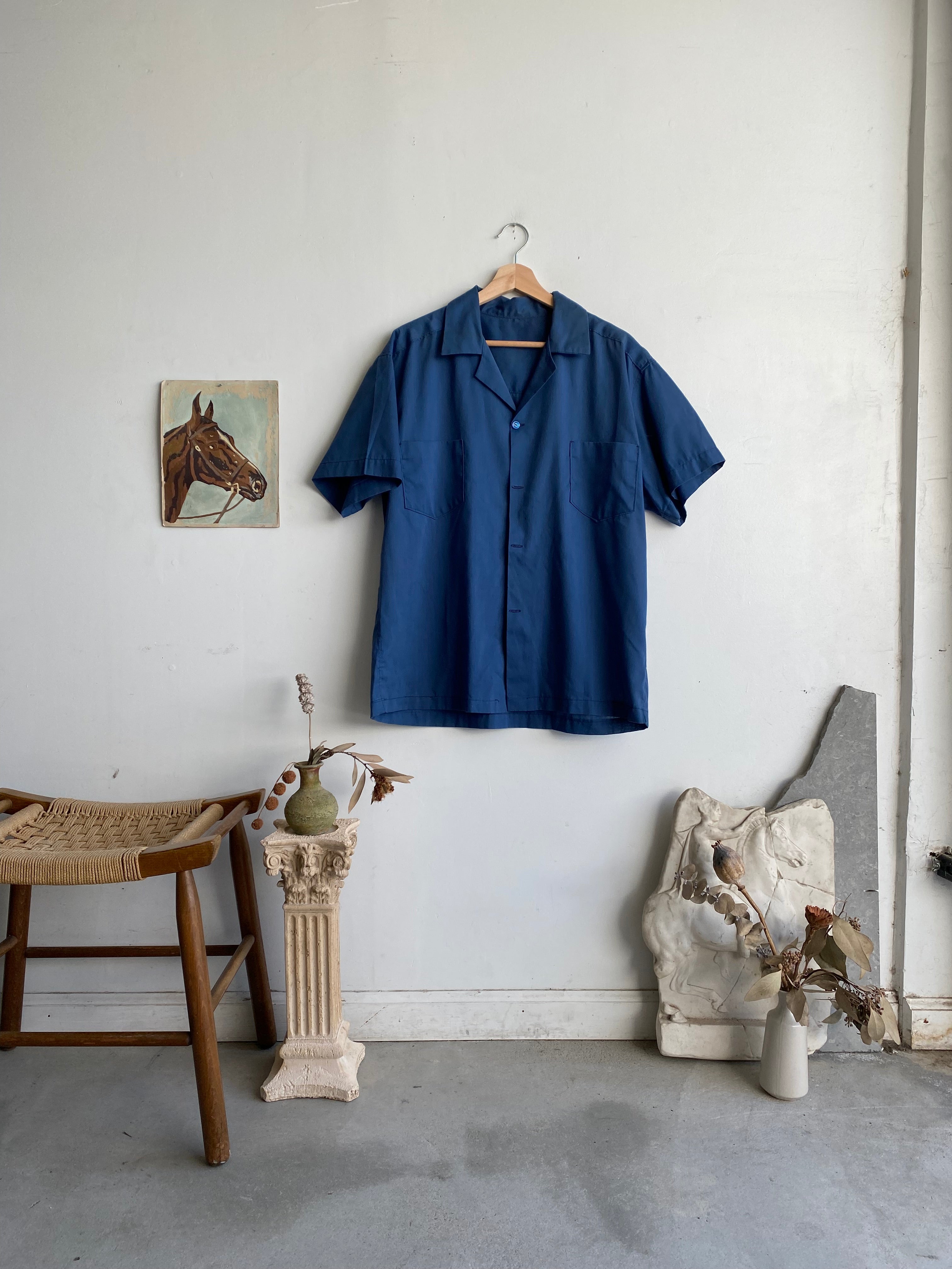 1970s Navy Work Shirt (L)