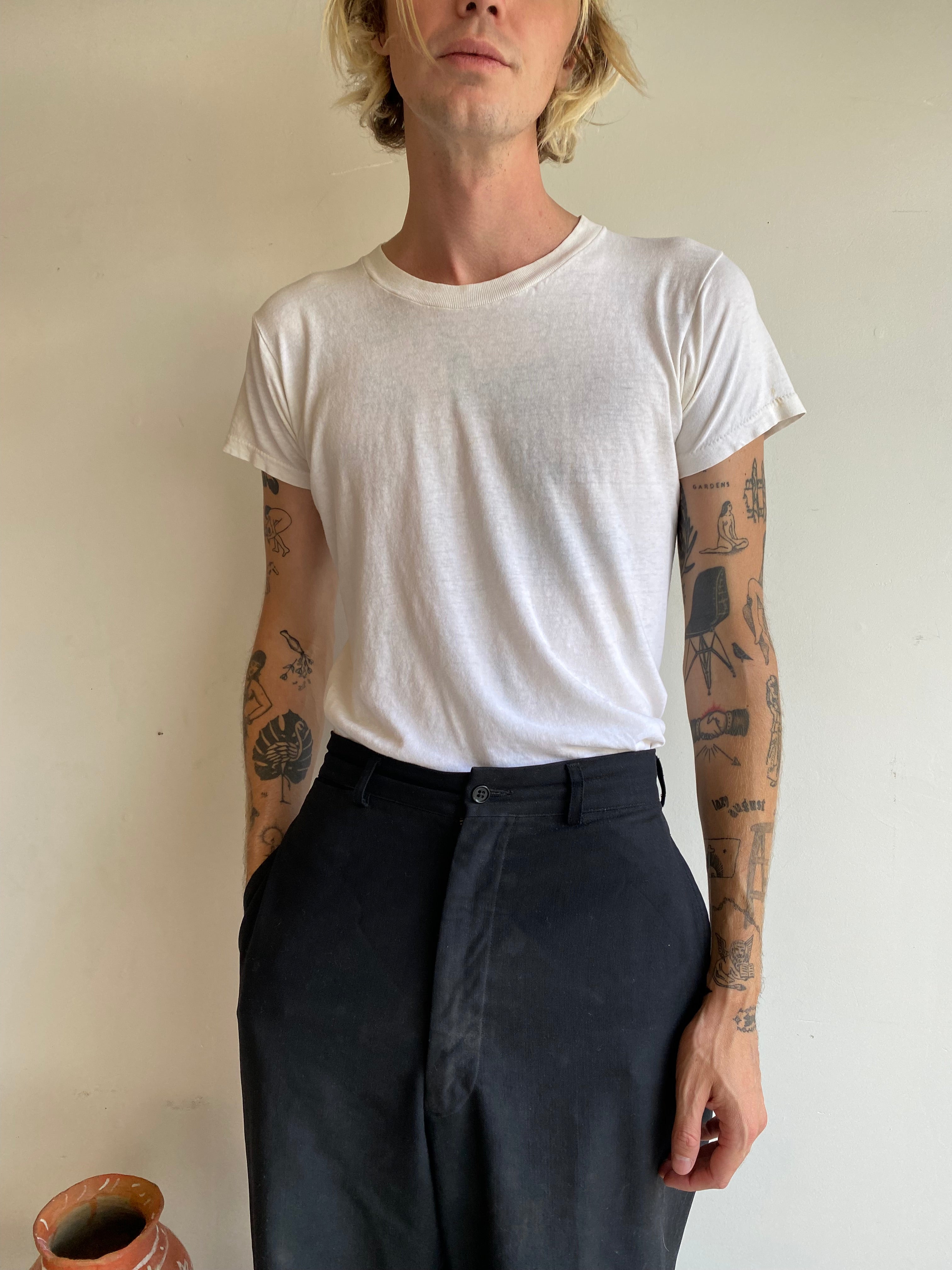 1980s Faded Blank Tee (S/M)