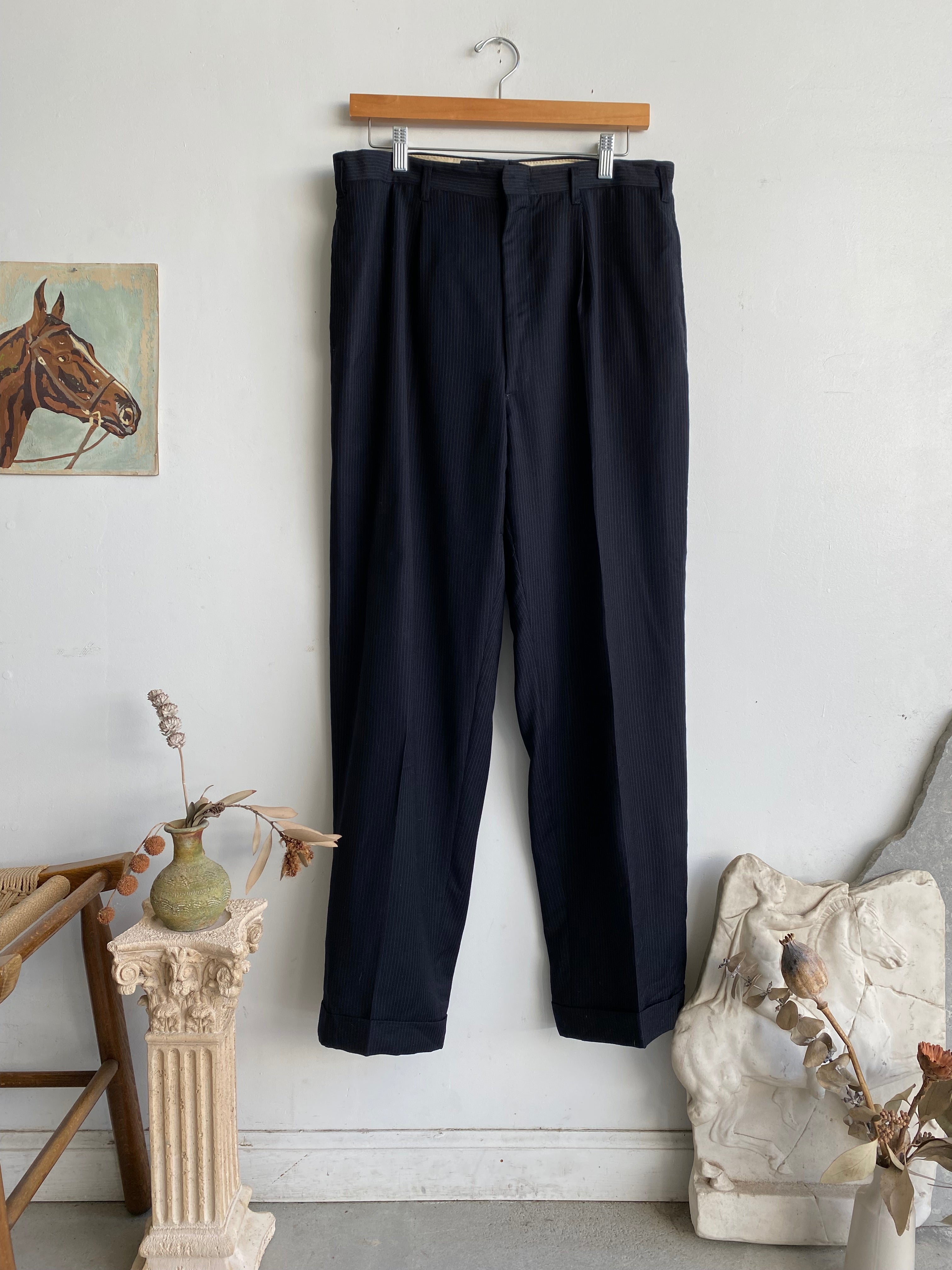 1960s Pinstripe Trousers (31 x 29)