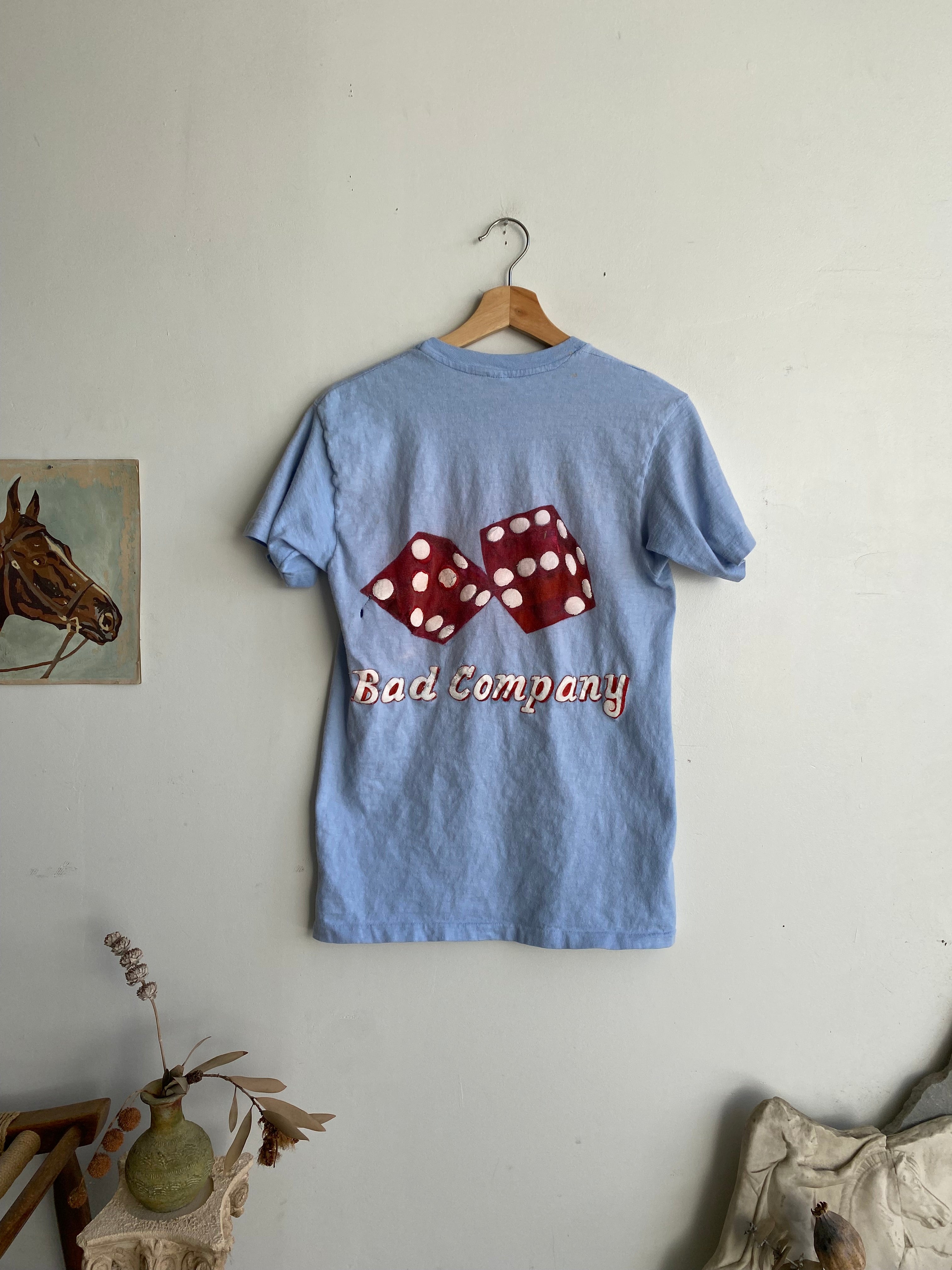 1970s Hand Painted Bad Company T-Shirt (S/M)