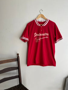 1980s Stratocasters Collared Henley (M)