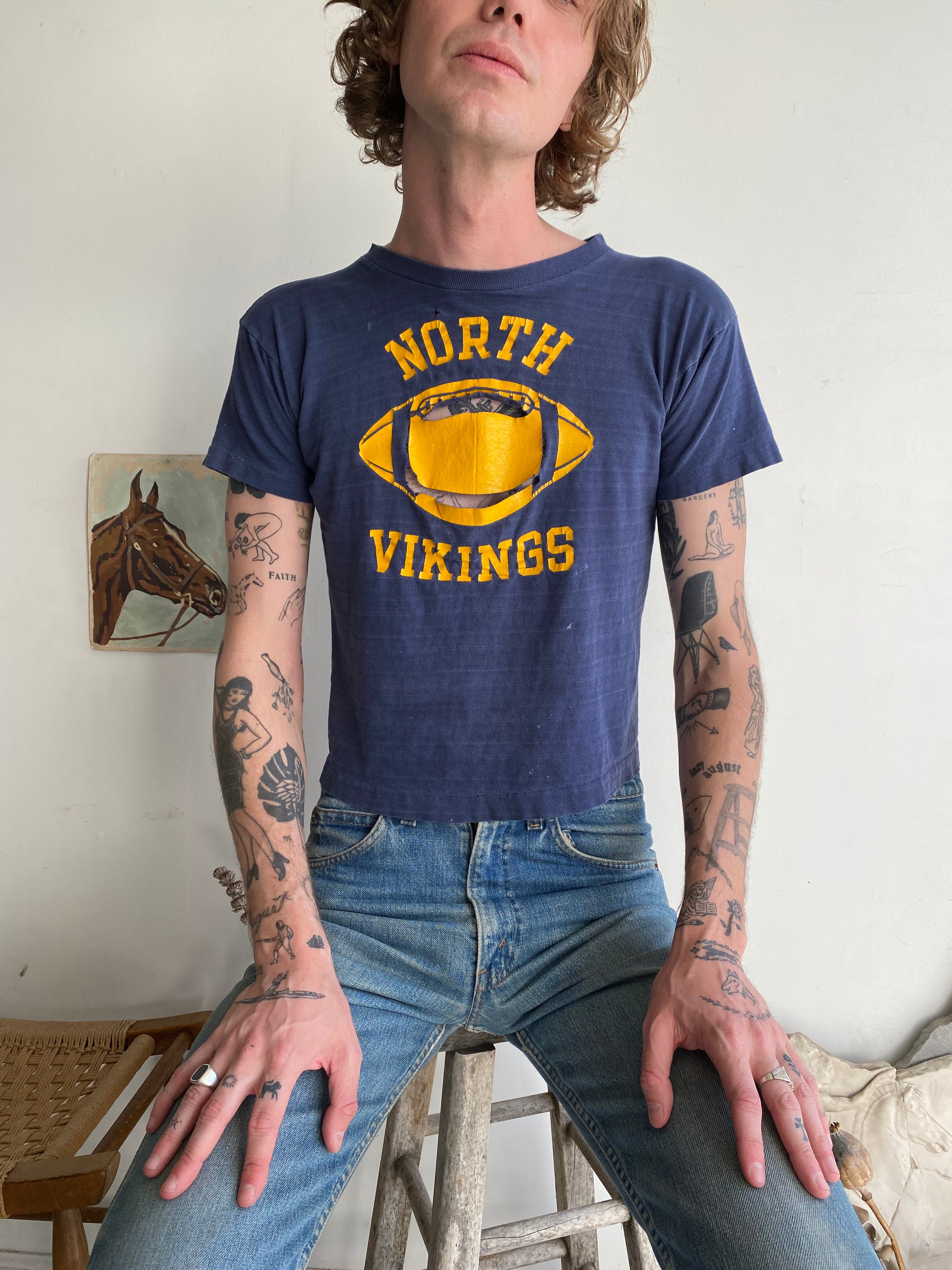 1970s Thrashed North Vikings Champion T-Shirt (XS)