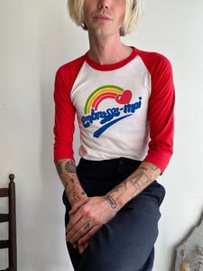 1980s "Embrasse-Moi" Baseball Tee (S/M)