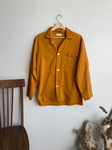 1960s Mustard PJ Shirt (S/M)