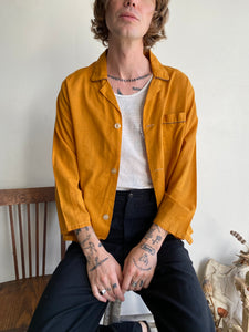 1960s Mustard PJ Shirt (S/M)