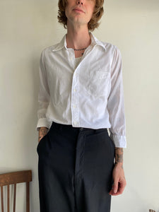 1960s White Dress Shirt (M)