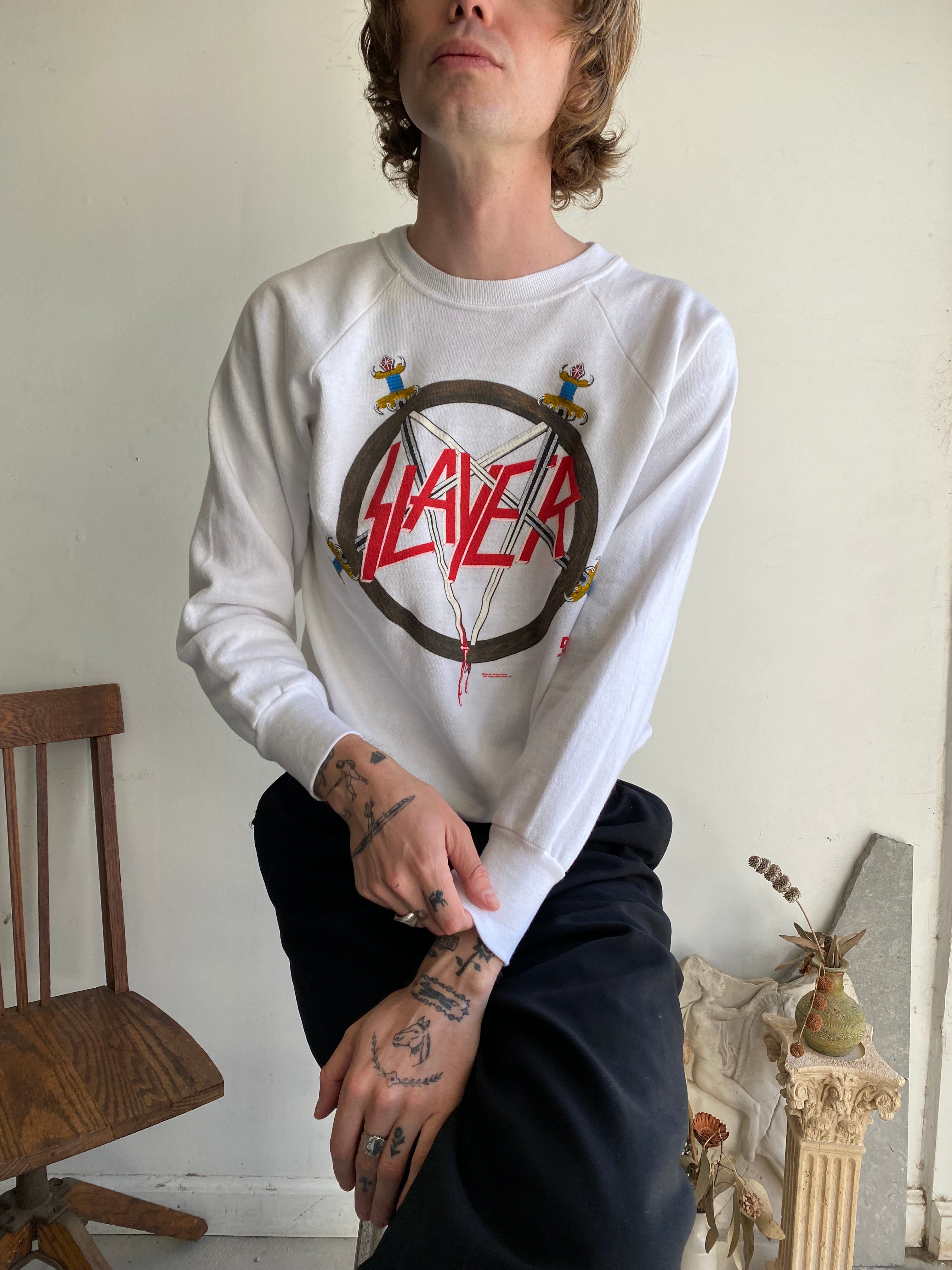 1990s Slayer Sweatshirt (Boxy M)