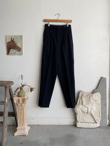 1970s Womens Pleated Tuxedo Trousers (26 x 29)