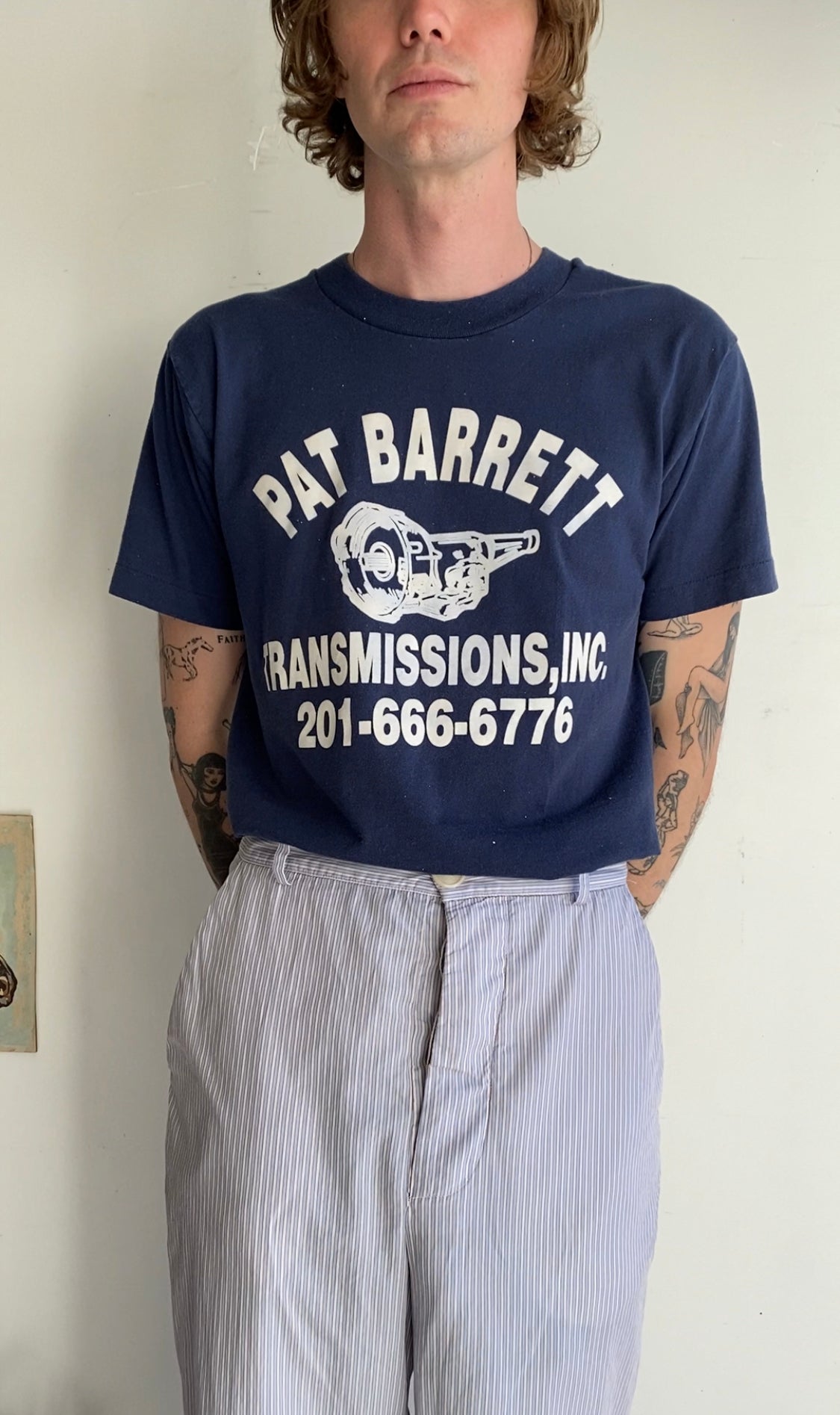 1980s Pat Barrett Mechanic T-Shirt (M/L)