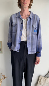 1980s Sunfaded and Repaired Montefibre Chore Jacket (L)