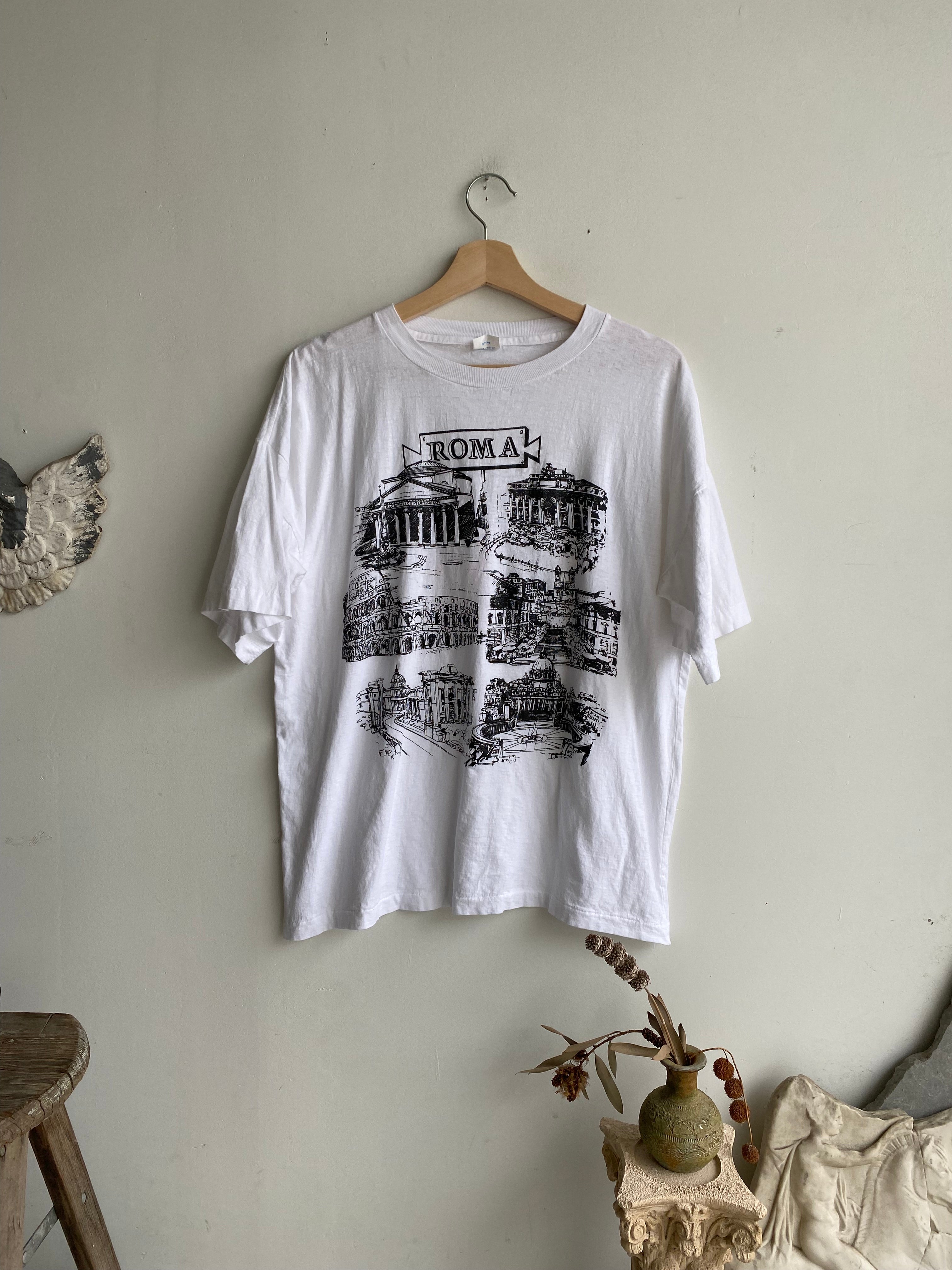1980s Roma Tourist Sites T-Shirt (Boxy M)