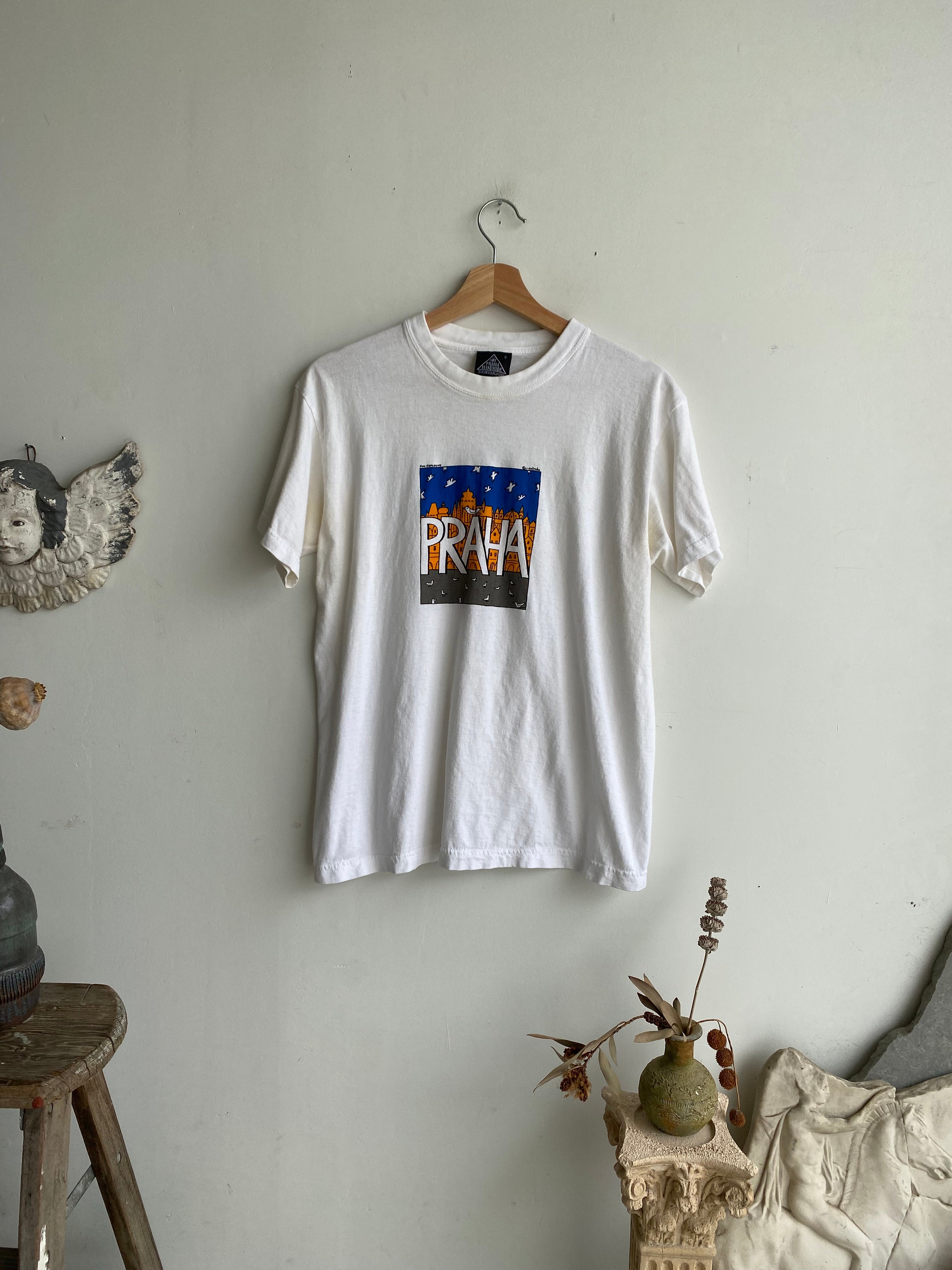 1990s Prague Drawing T-Shirt (M)