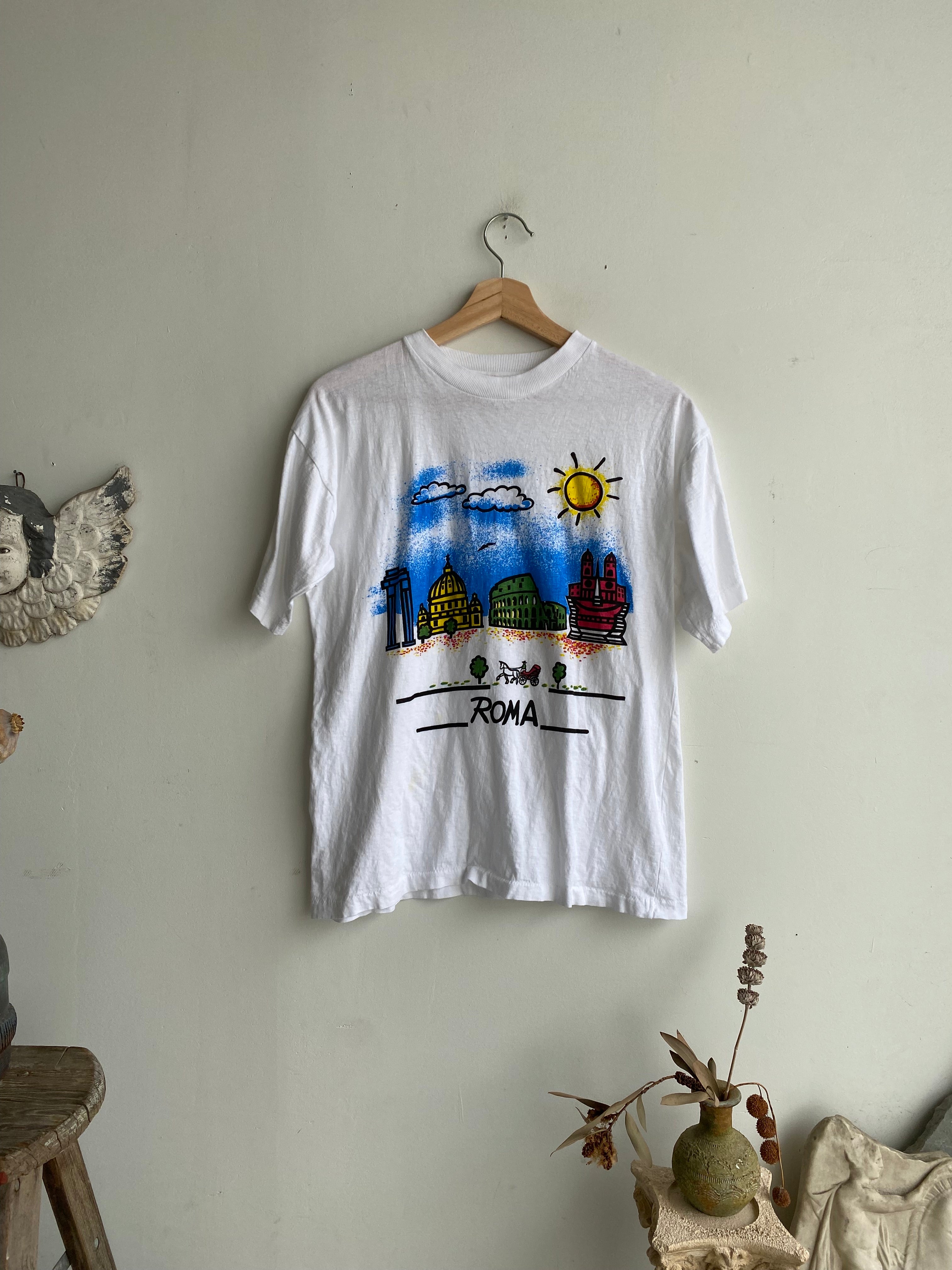 1980s Roma Drawing T-Shirt (S/M)