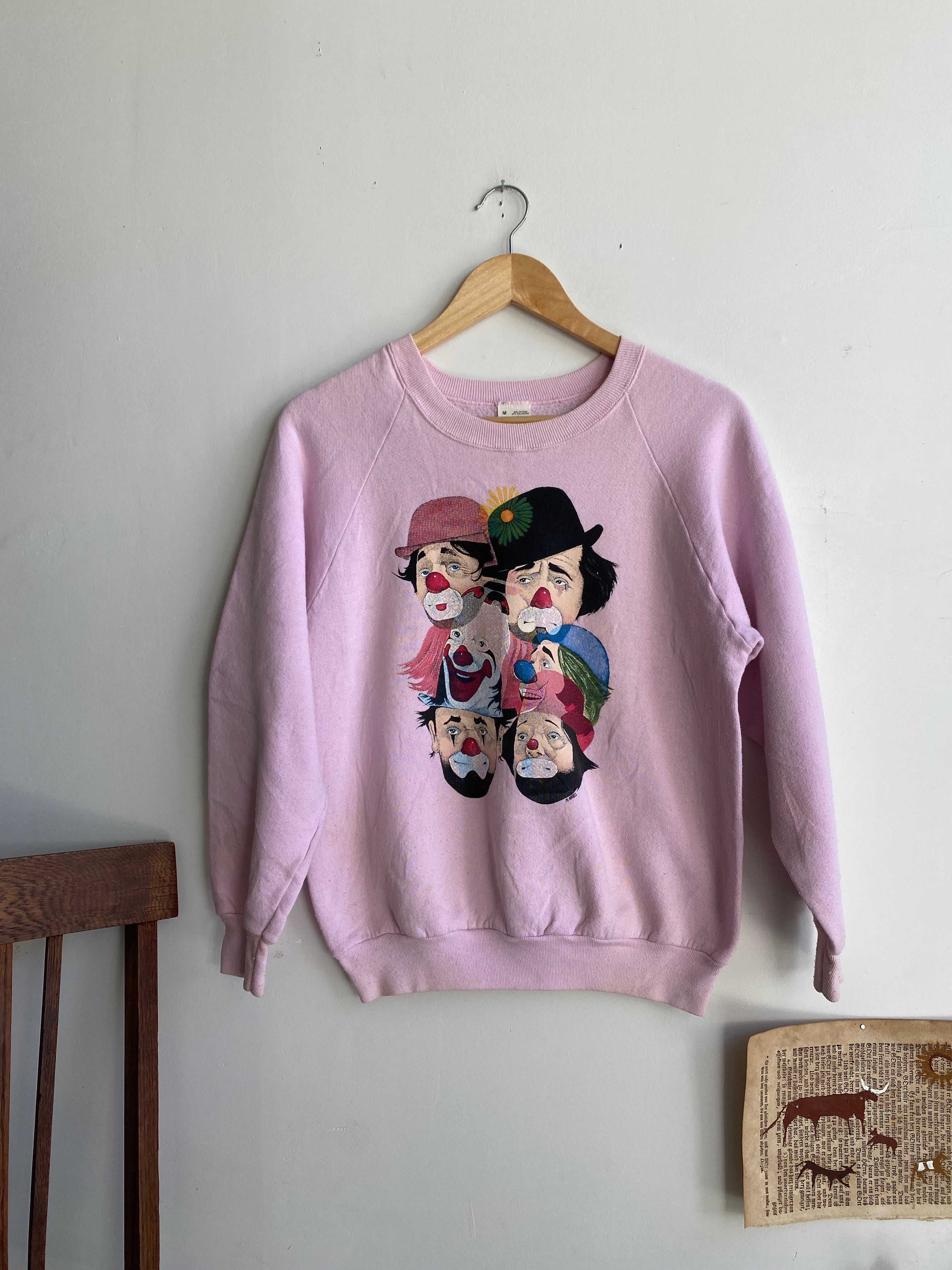 1980s Clown Sweatshirt (S/M)