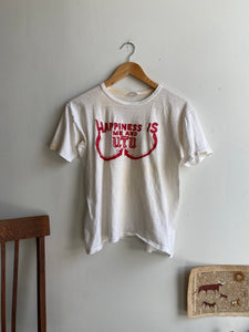 1970s "Happiness is Me and Utu" T-Shirt (Boxy S/M)