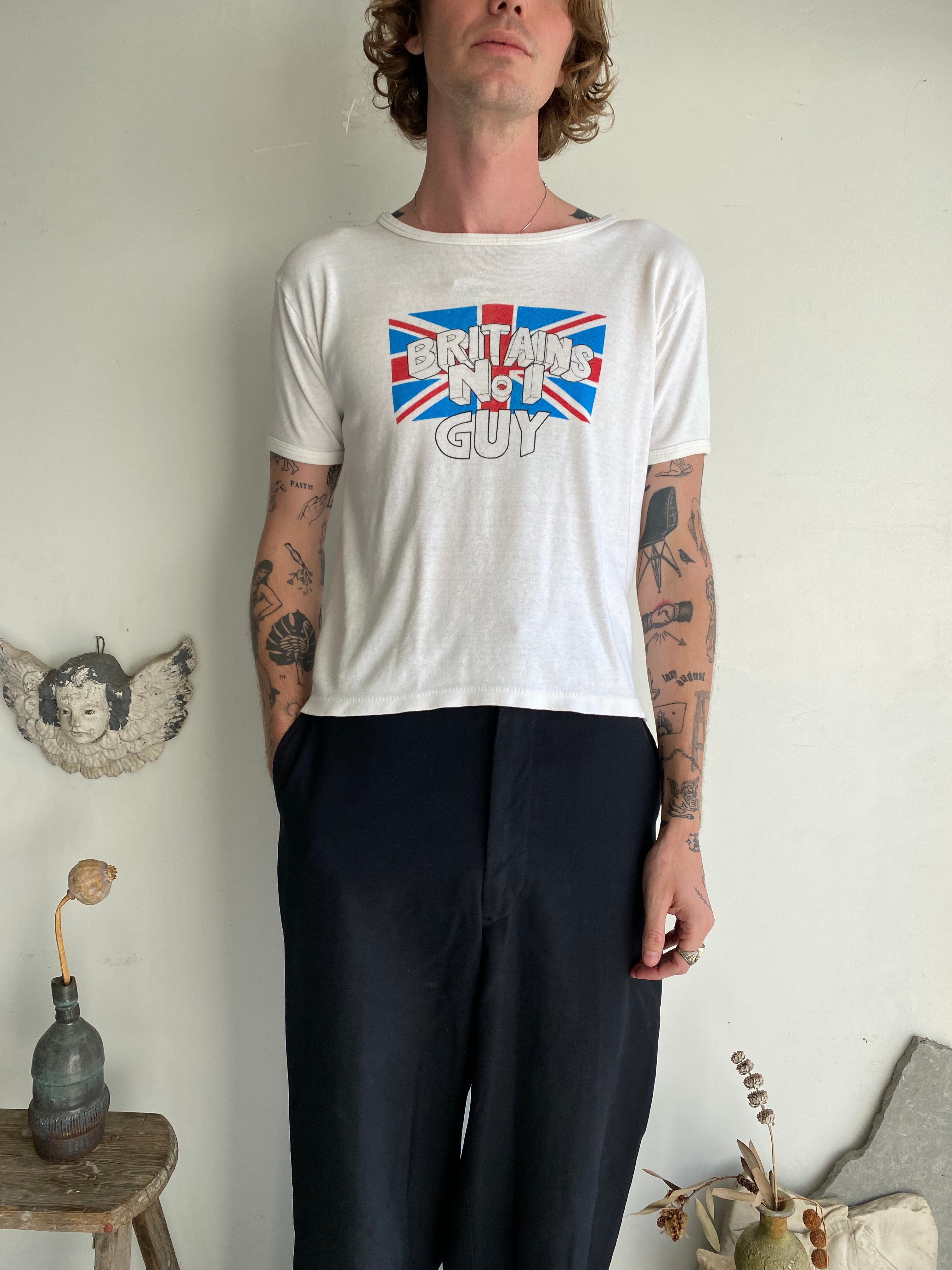 1970s Britain's No. 1 Guy T-Shirt (S/M)