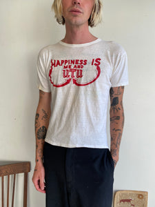 1970s "Happiness is Me and Utu" T-Shirt (Boxy S/M)
