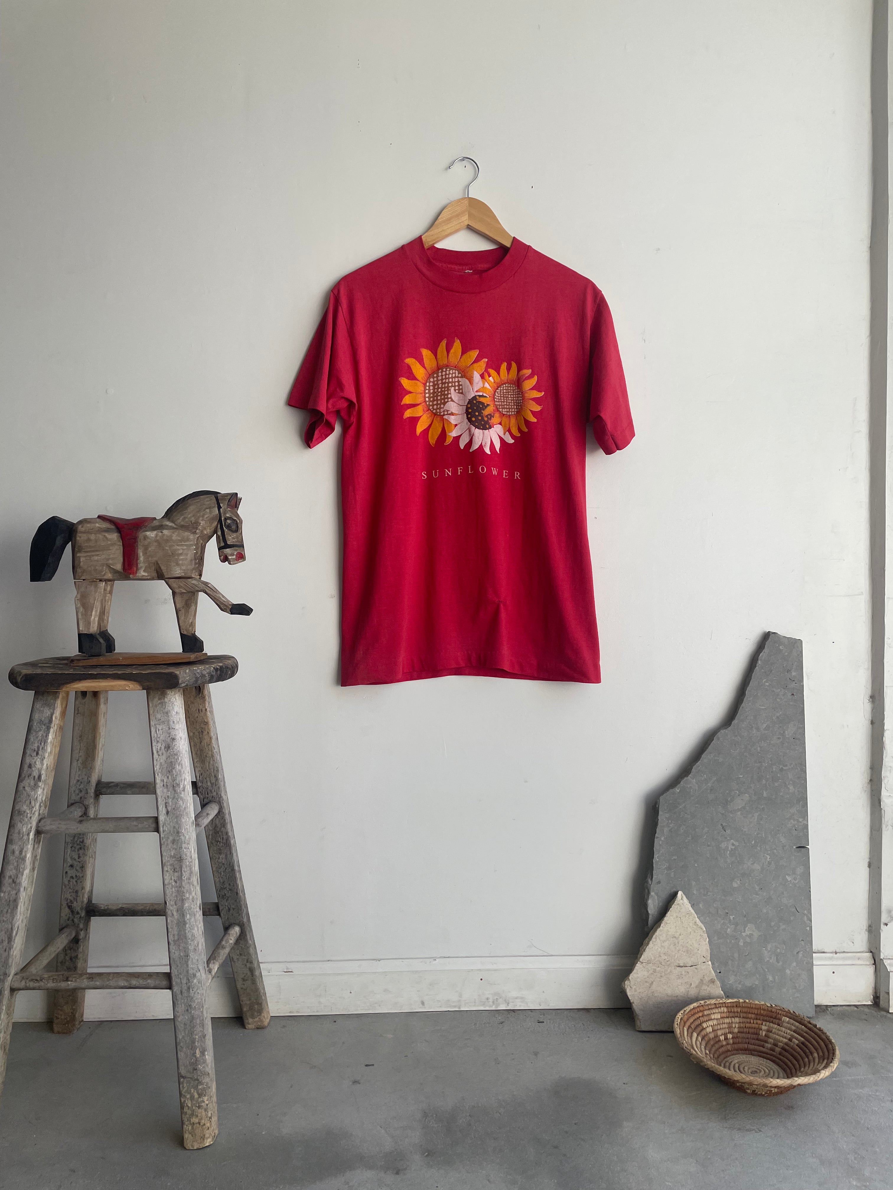 1990s Lightly Thrashed Sunflower Tee (M)