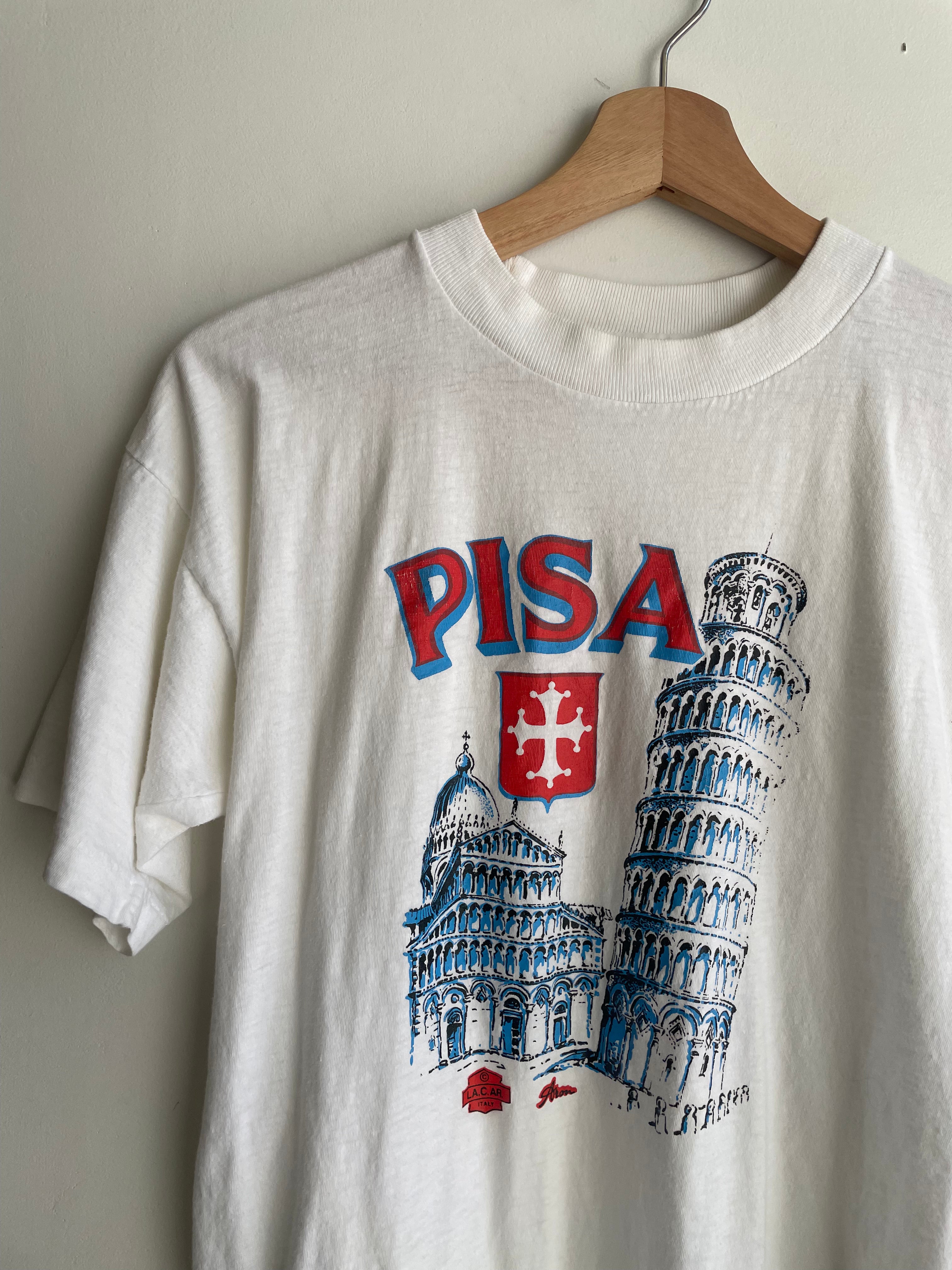 1980s Lightly Thrashed Pisa Tourism Tee (S)