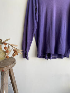 1970s Thrashed Purple Henley (L)