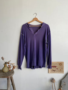 1970s Thrashed Purple Henley (L)