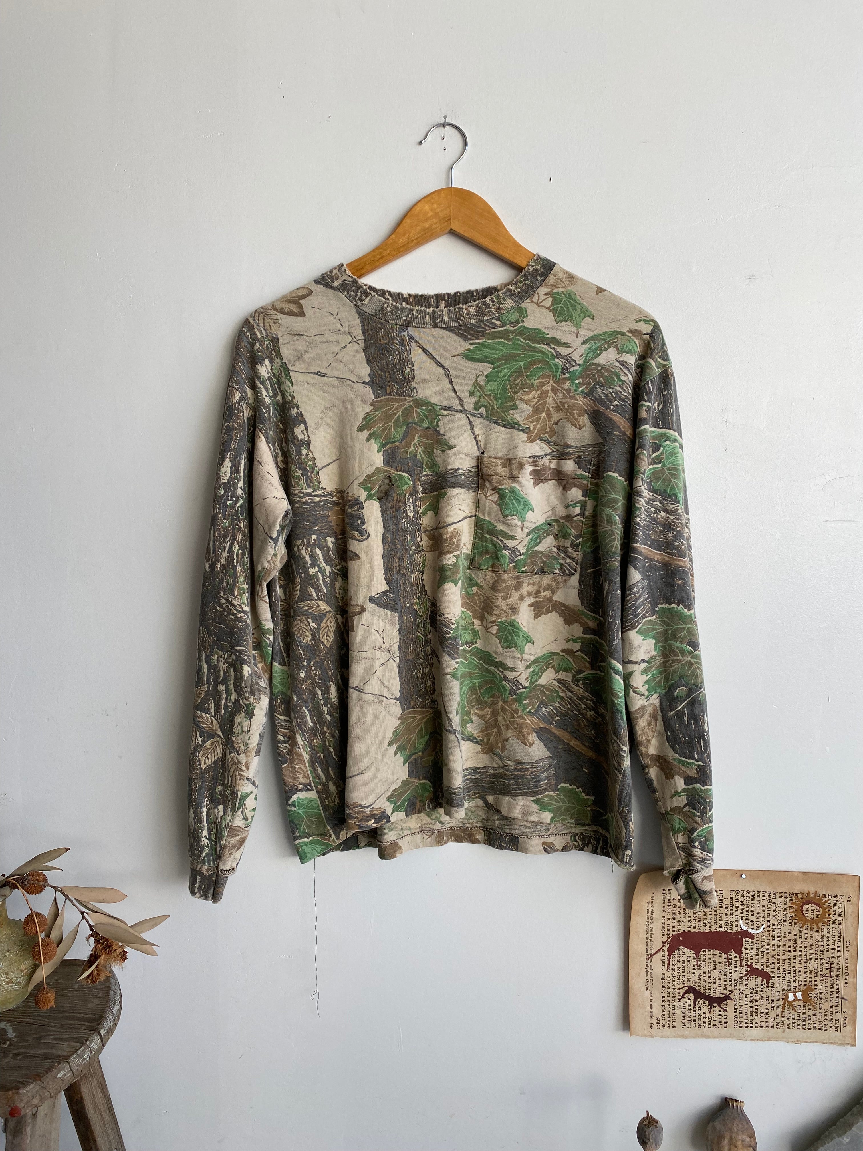 1980s Thrashed Long Sleeve Camo (Boxy M)