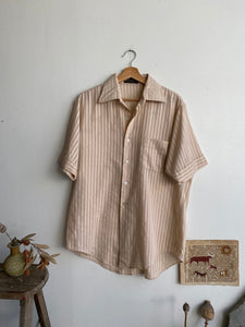 1980s Tan Button-Up (L)