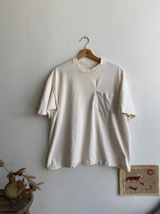 1980s Repaired White Pocket Blank (Boxy M/L)