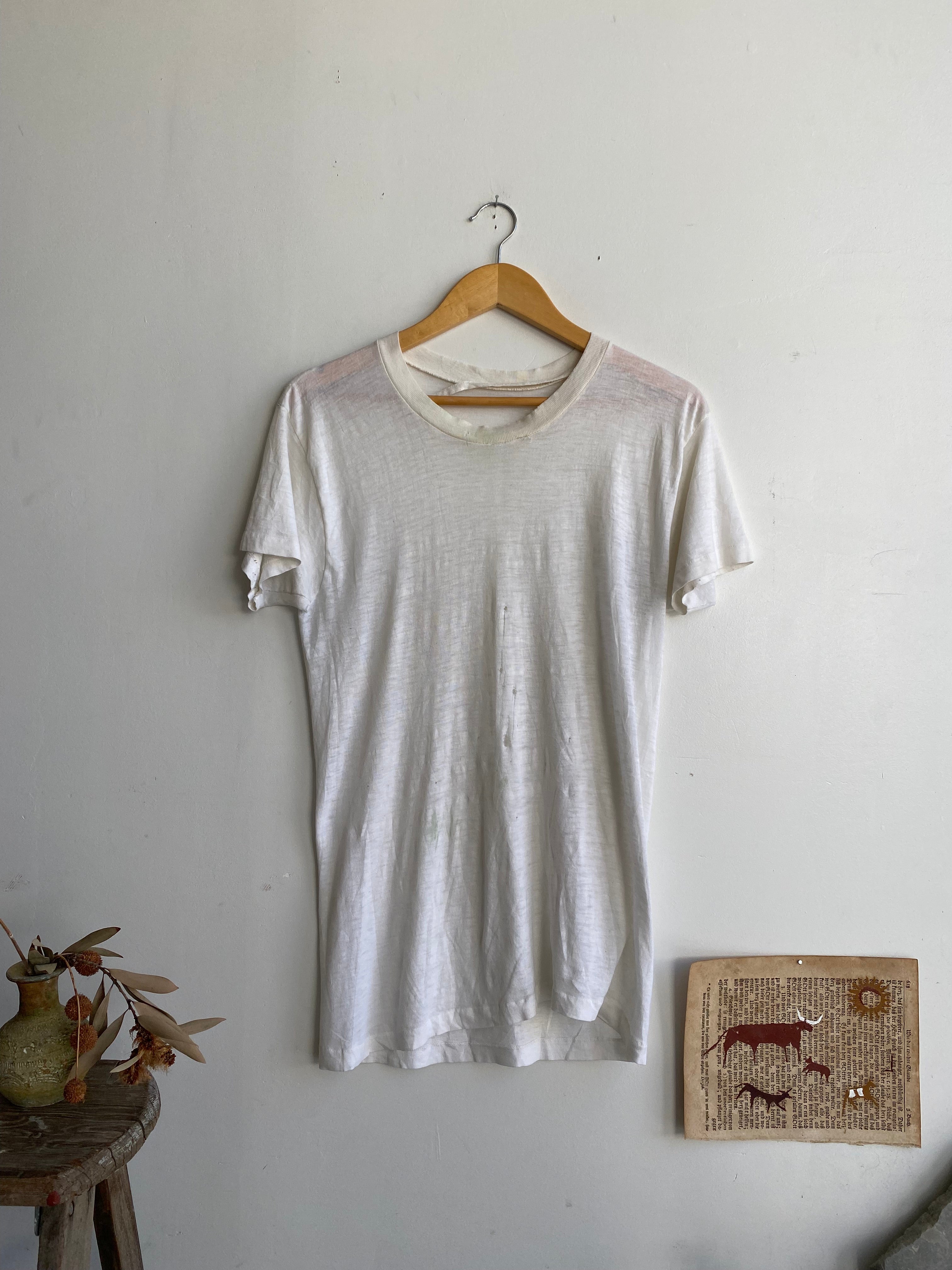 1980s Paper-Thin White Blank (M/L)