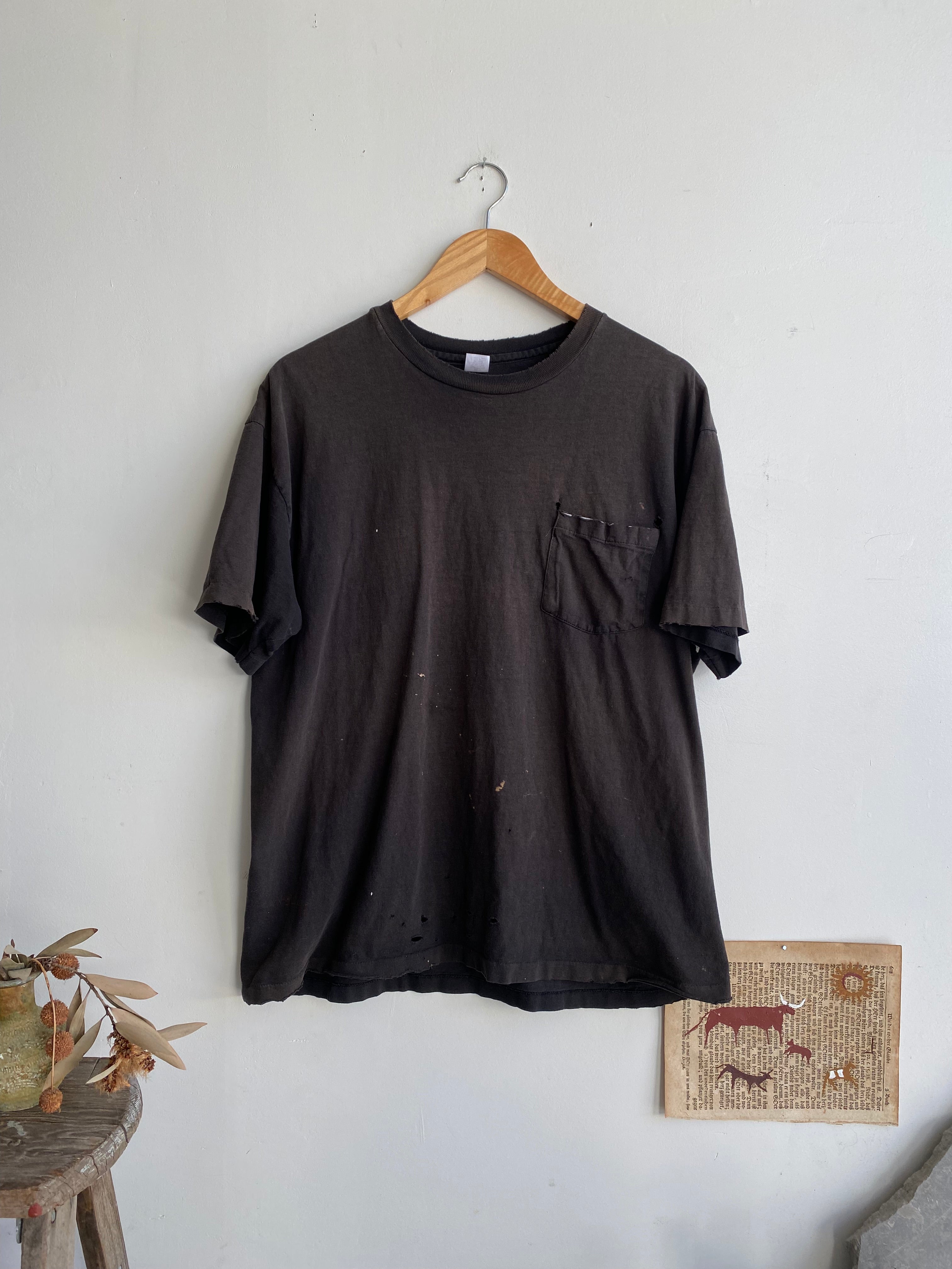 1980s Thrashed Black Pocket Blank (L)