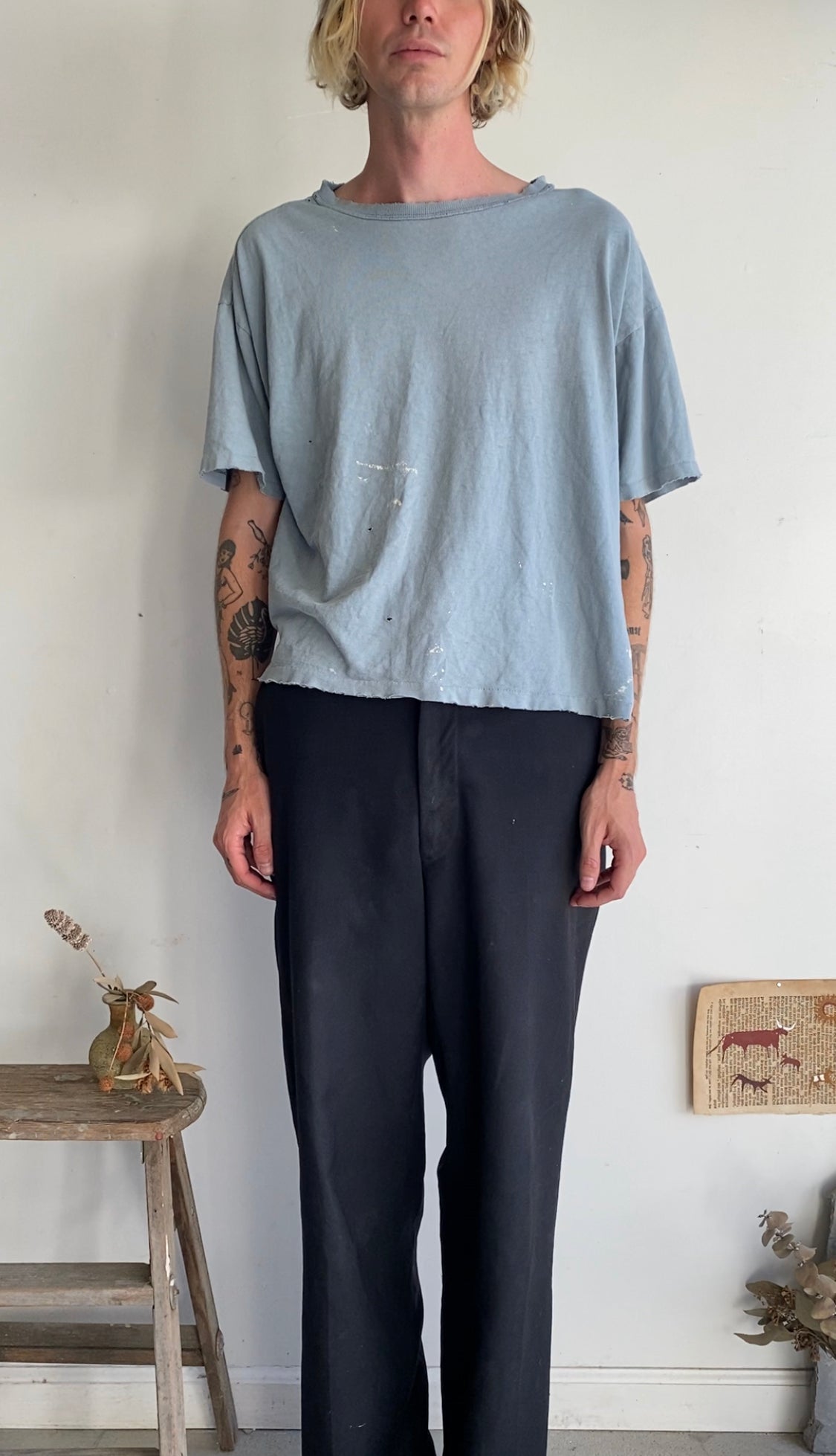 1990s Perfect Blue Boxy Tee (Boxy M)