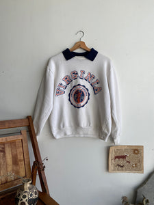 1980s University of Virginia Collared Sweatshirt (Cropped M/L)