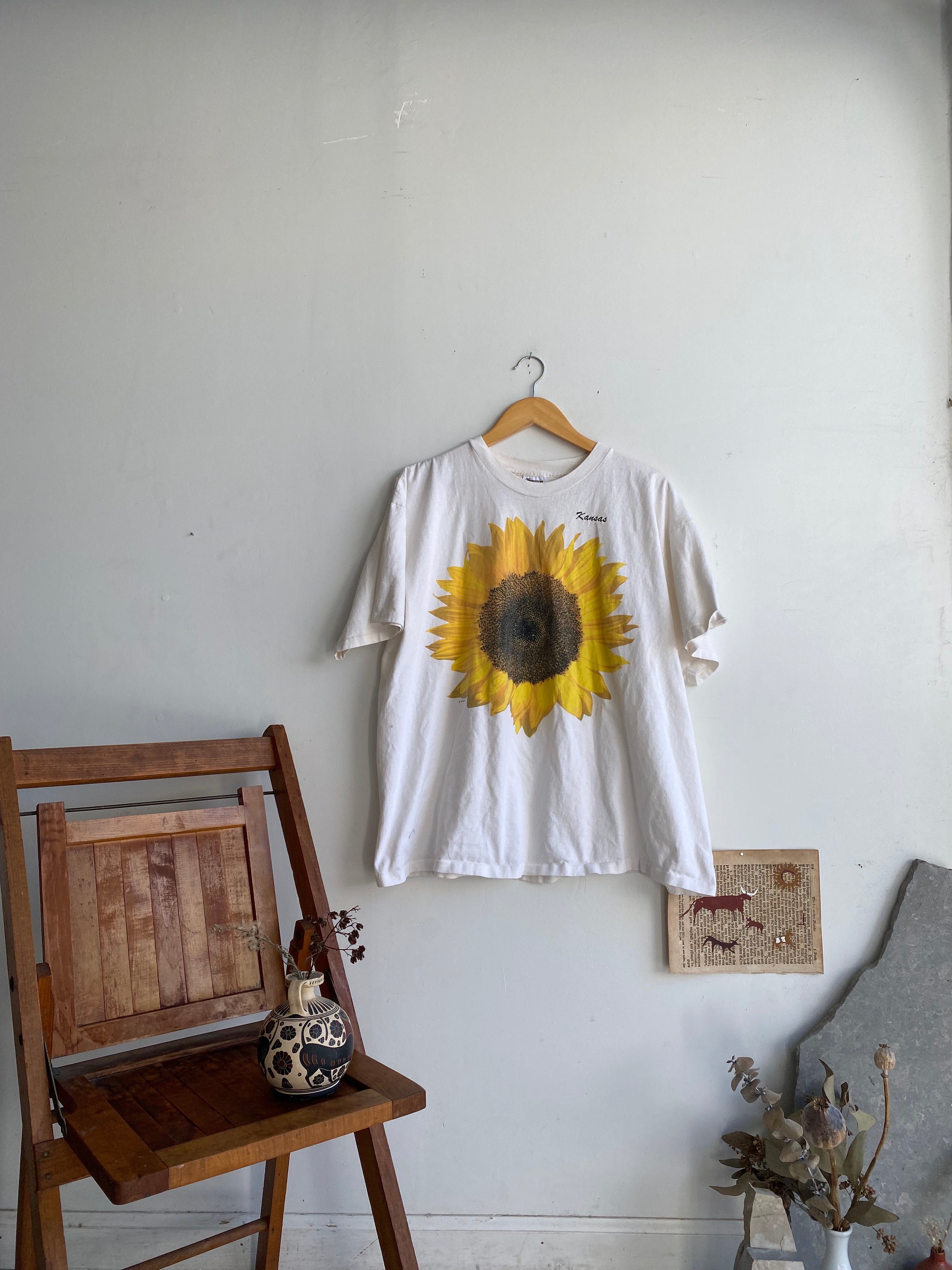 1990s Kansas Sunflower T-Shirt (XXL)