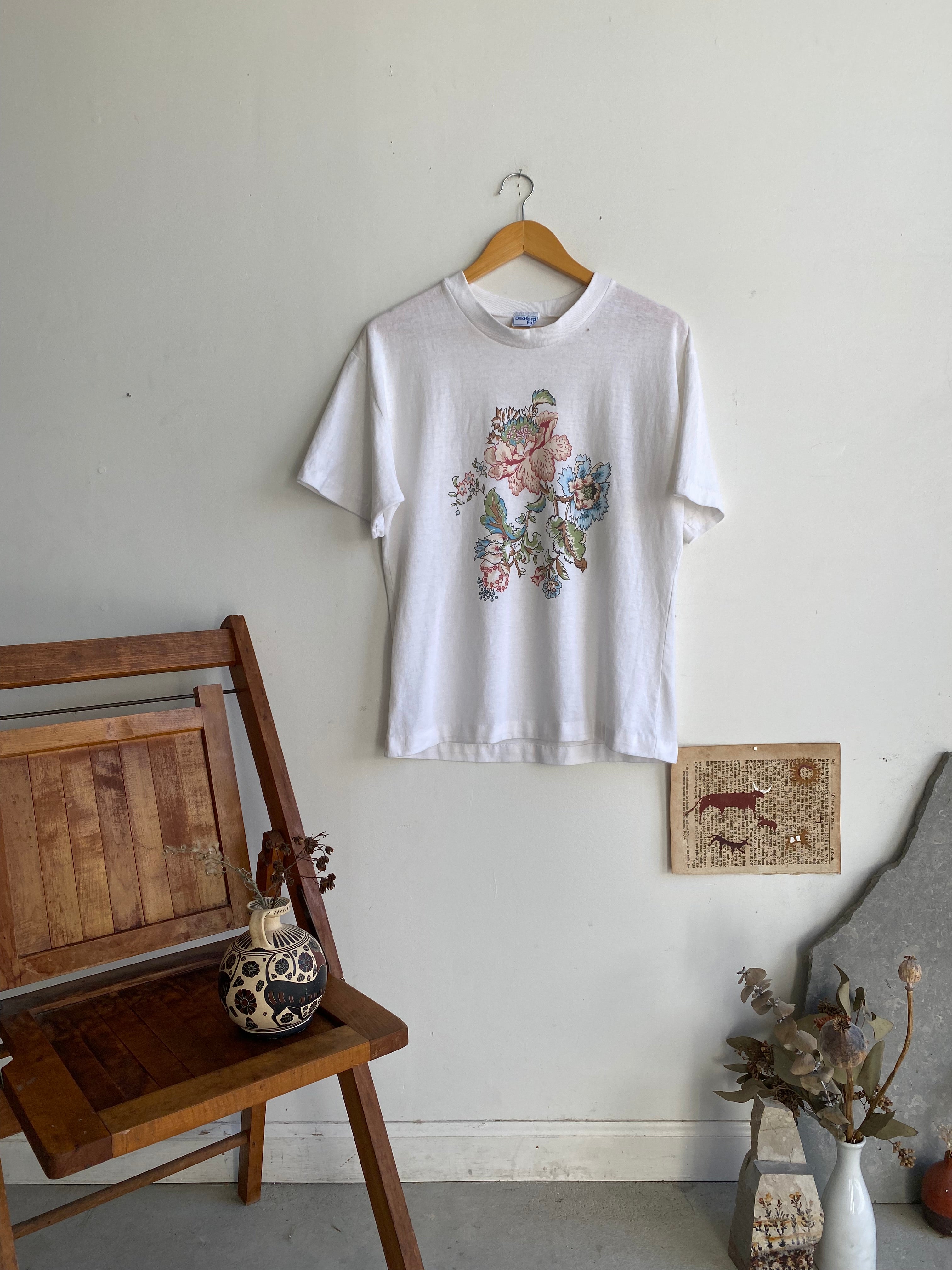 1980s Flower T-Shirt (M)