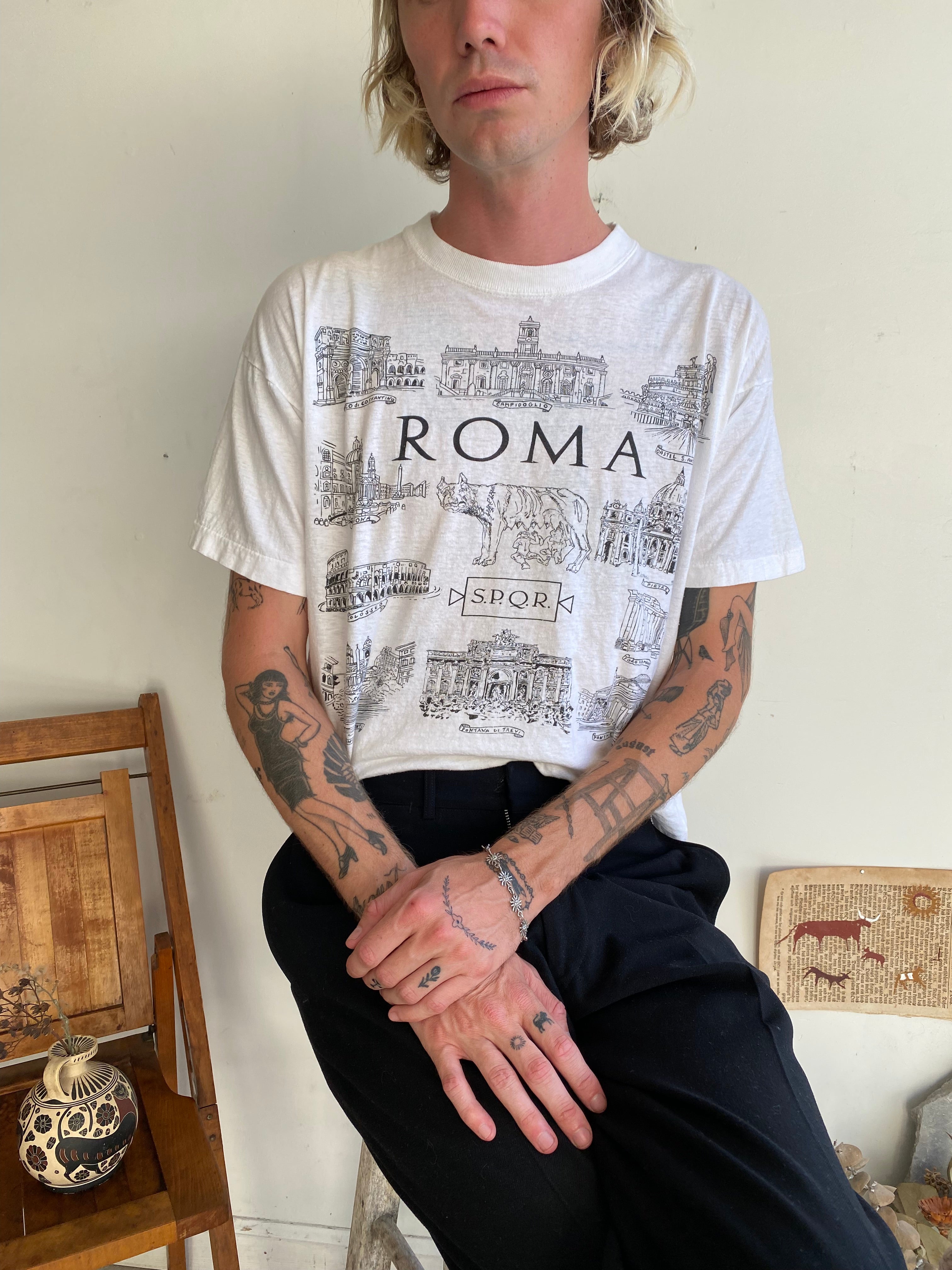 1980s Roma T-Shirt (Boxy L)